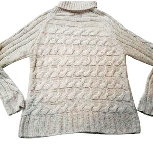 Cliche culture sz S chunky knit rainbow thread sweater wool blend